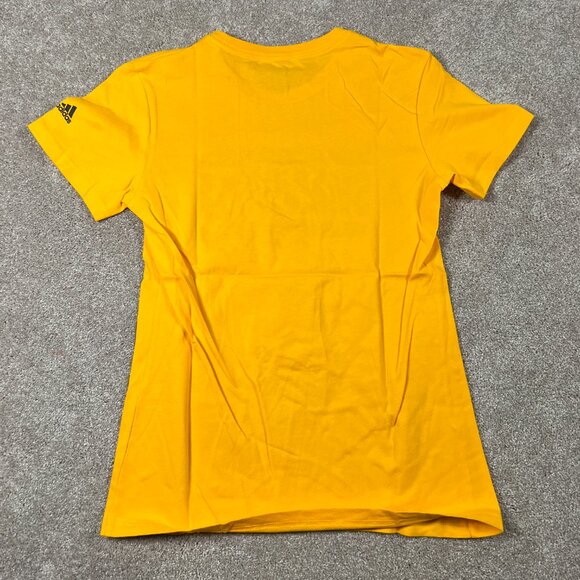 Adidas Womens S Yellow Nashville Predators Smashville NHL Amplifier T-Shirt NWT - Picture 2 of 7